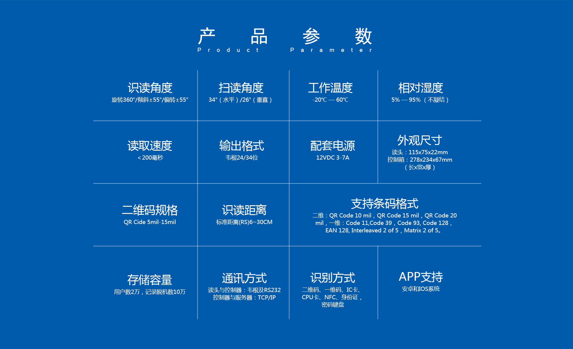 APP门禁系统参数