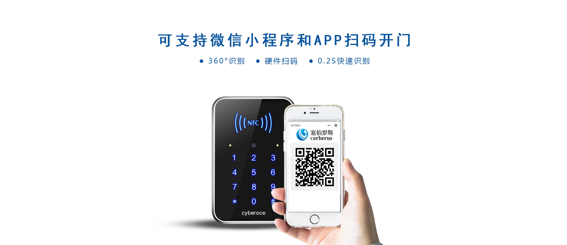 支持微信小程序和APP扫码开门